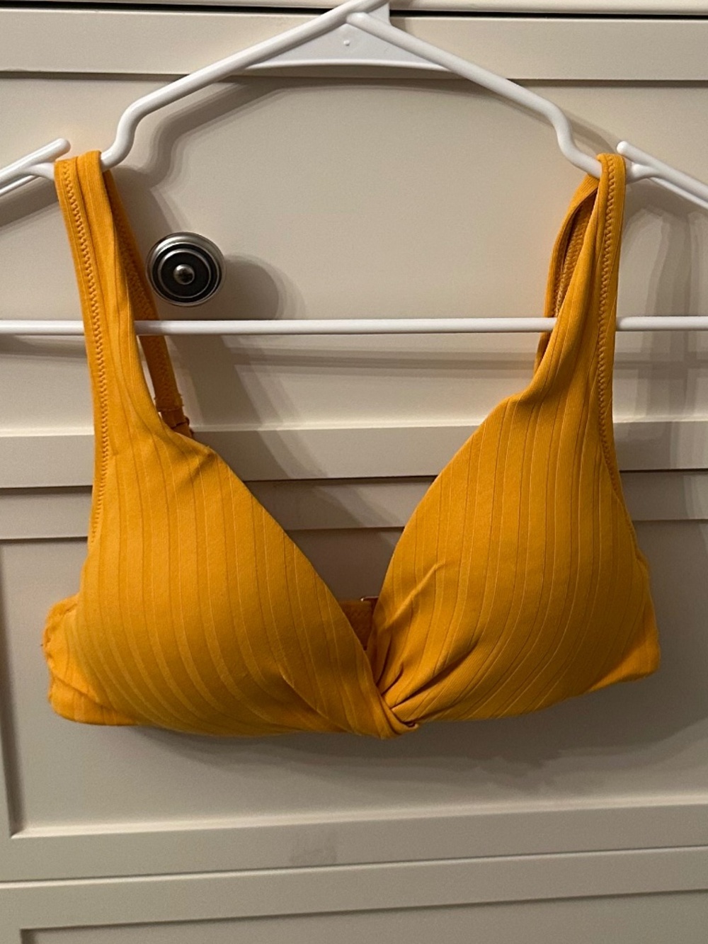 Yellow Gold Bikini Top